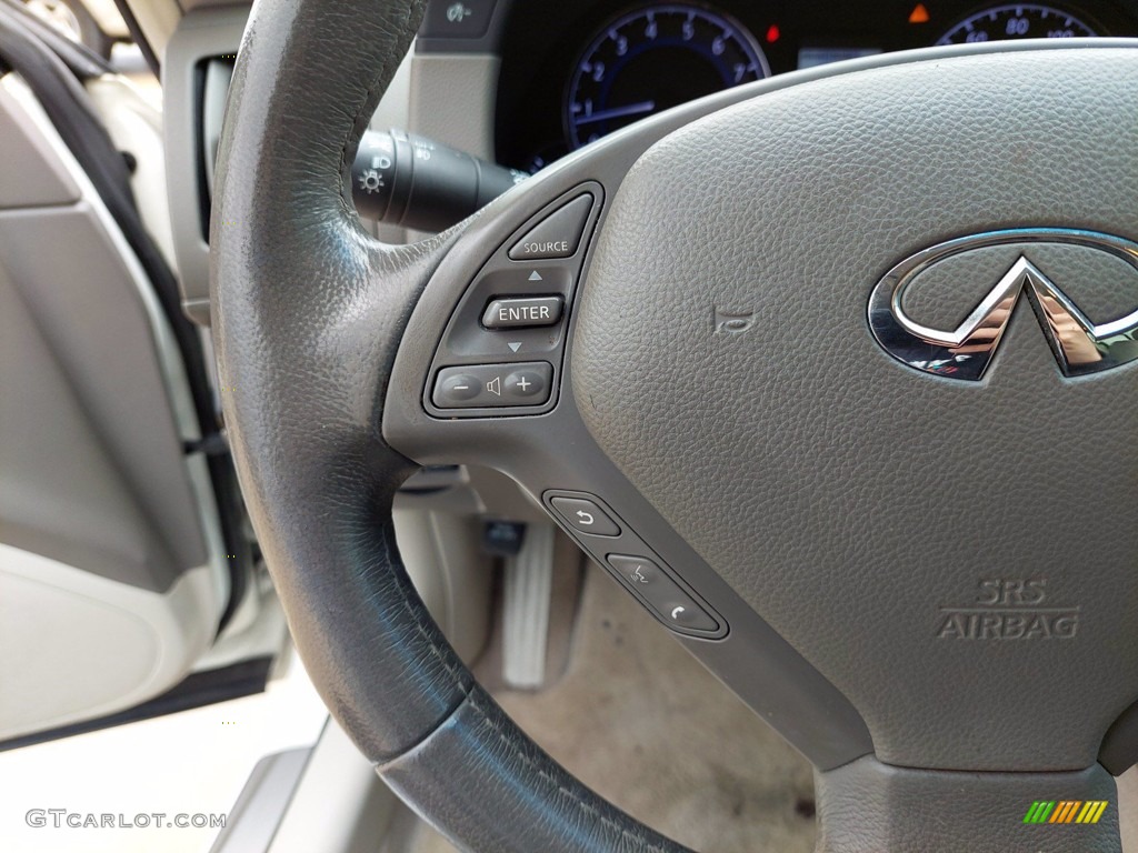 2013 G 37 Journey Sedan - Moonlight White / Stone photo #16