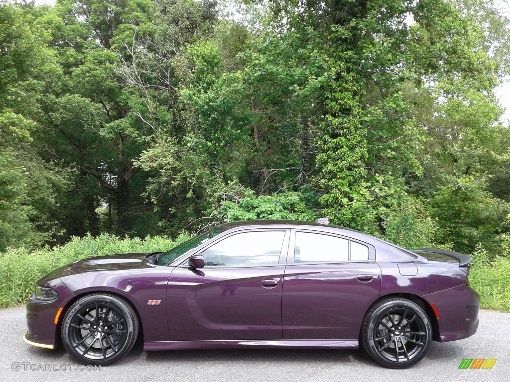 2021 Charger Scat Pack - Hellraisin / Black photo #1