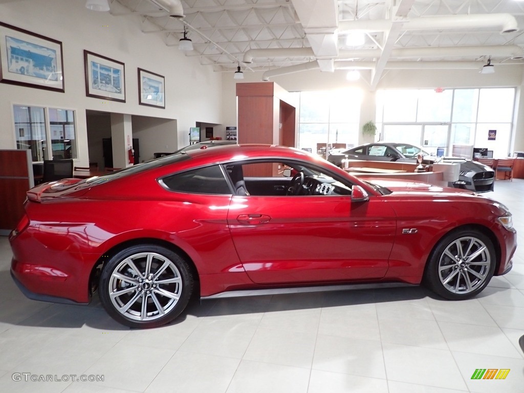 2015 Mustang GT Premium Coupe - Ruby Red Metallic / Ebony Recaro Sport Seats photo #2
