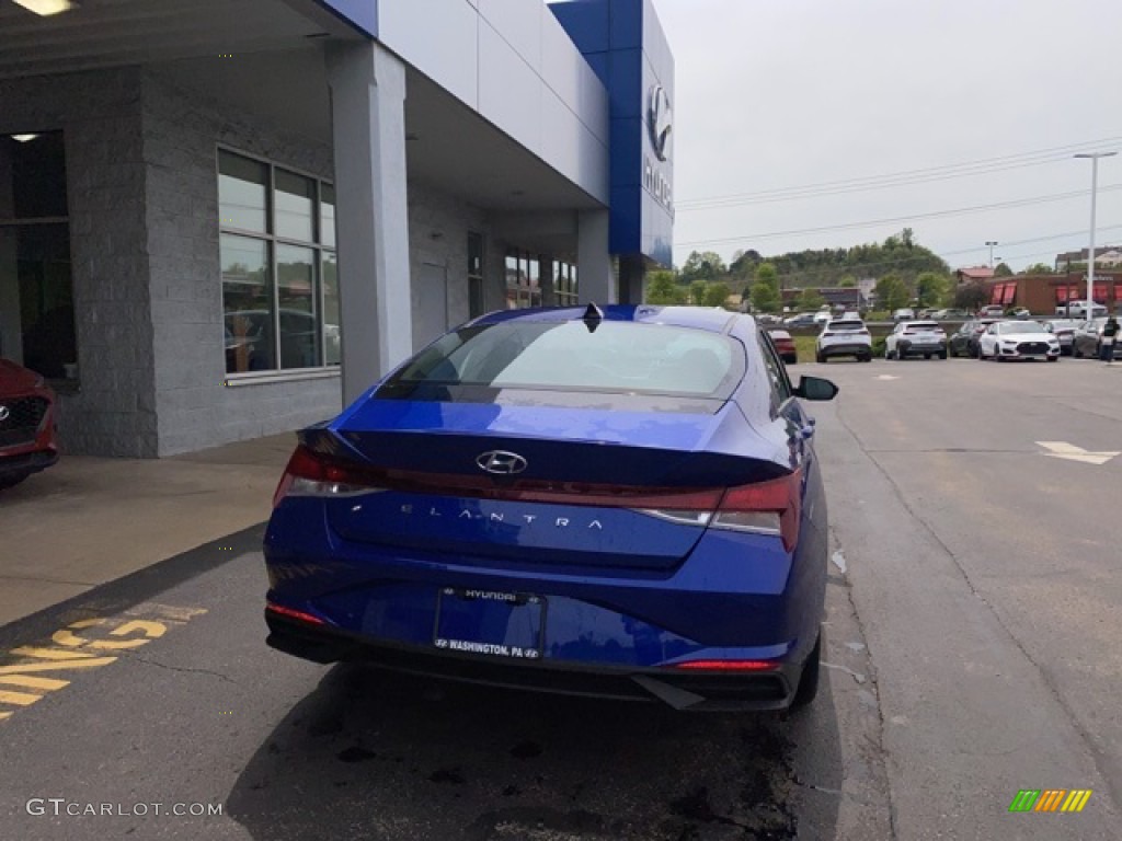 2021 Elantra SEL - Intense Blue / Black photo #3