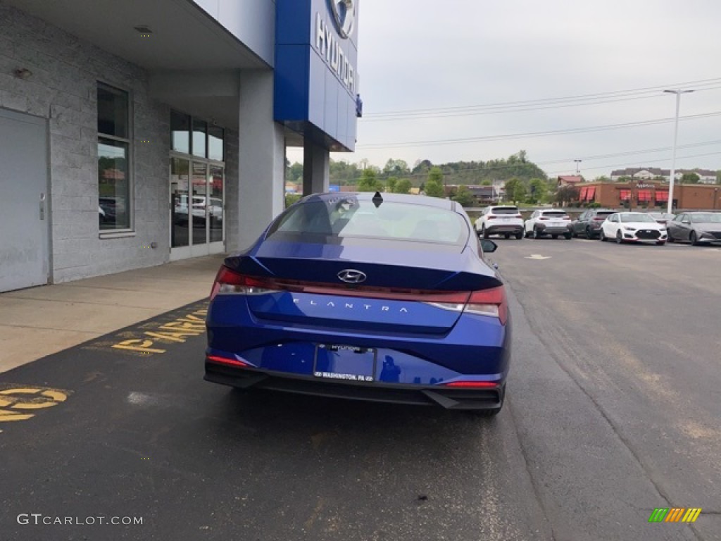 2021 Elantra SEL - Intense Blue / Black photo #3