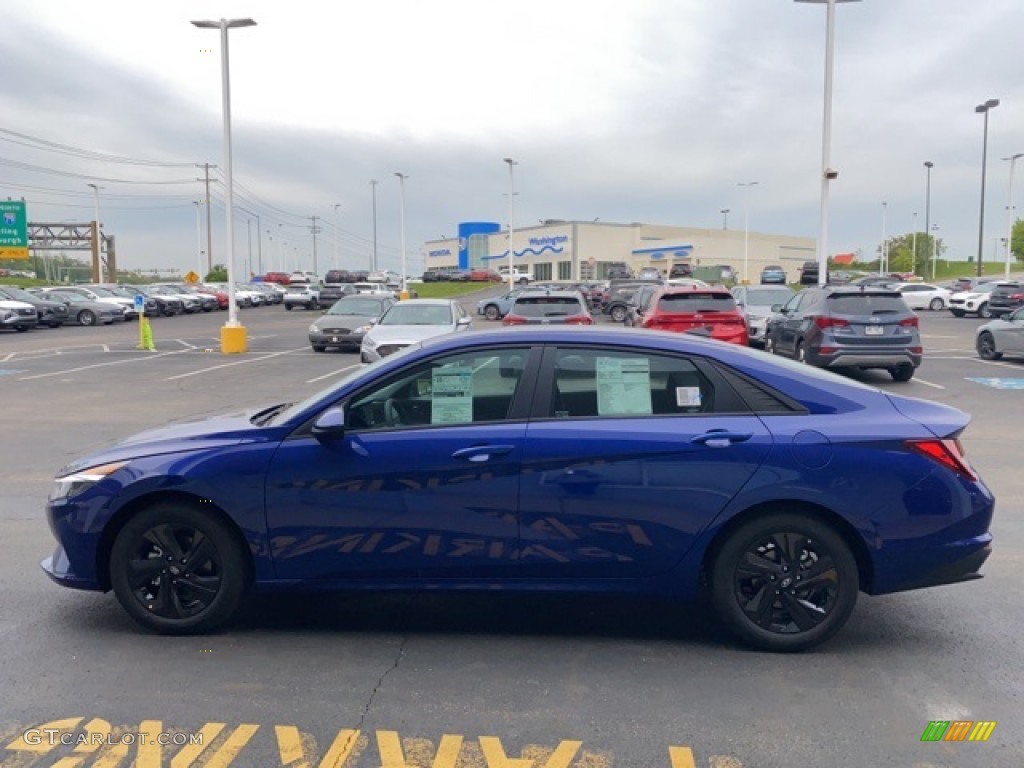 2021 Elantra SEL - Intense Blue / Black photo #4