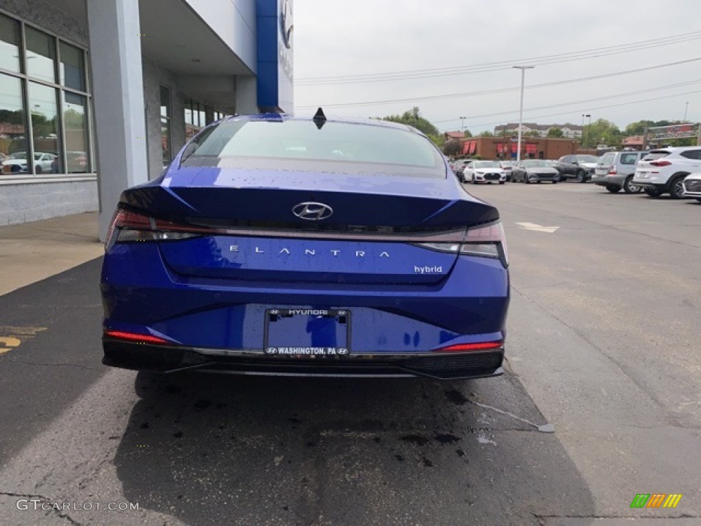 2021 Elantra Limited Hybrid - Intense Blue / Black photo #3