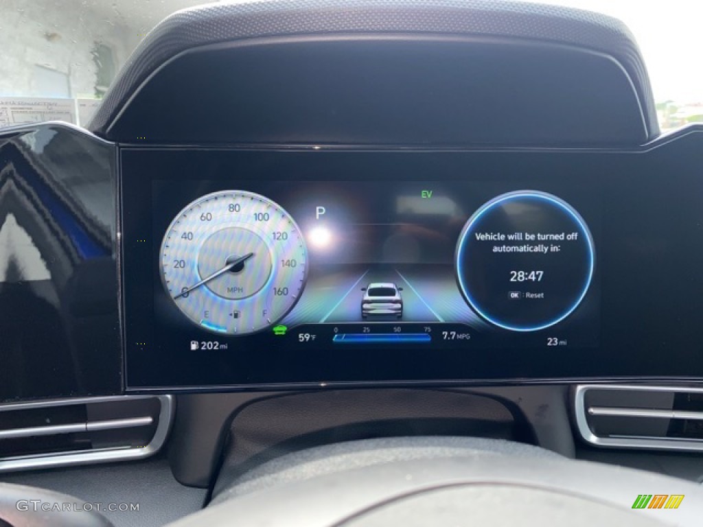 2021 Elantra Limited Hybrid - Intense Blue / Black photo #7