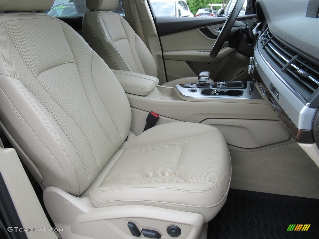 2019 Q7 45 Premium Plus quattro - Orca Black Metallic / Pistachio Beige photo #12