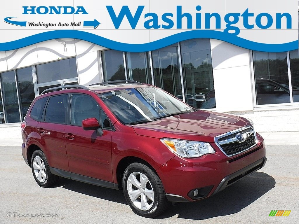 2015 Forester 2.5i Premium - Venetian Red Pearl / Gray photo #1