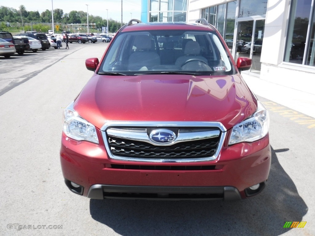 2015 Forester 2.5i Premium - Venetian Red Pearl / Gray photo #5