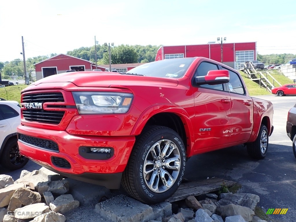 2021 1500 Laramie Crew Cab 4x4 - Flame Red / Black photo #1