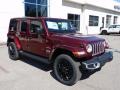 2021 Snazzberry Pearl Jeep Wrangler Unlimited Sahara 4xe Hybrid  photo #3