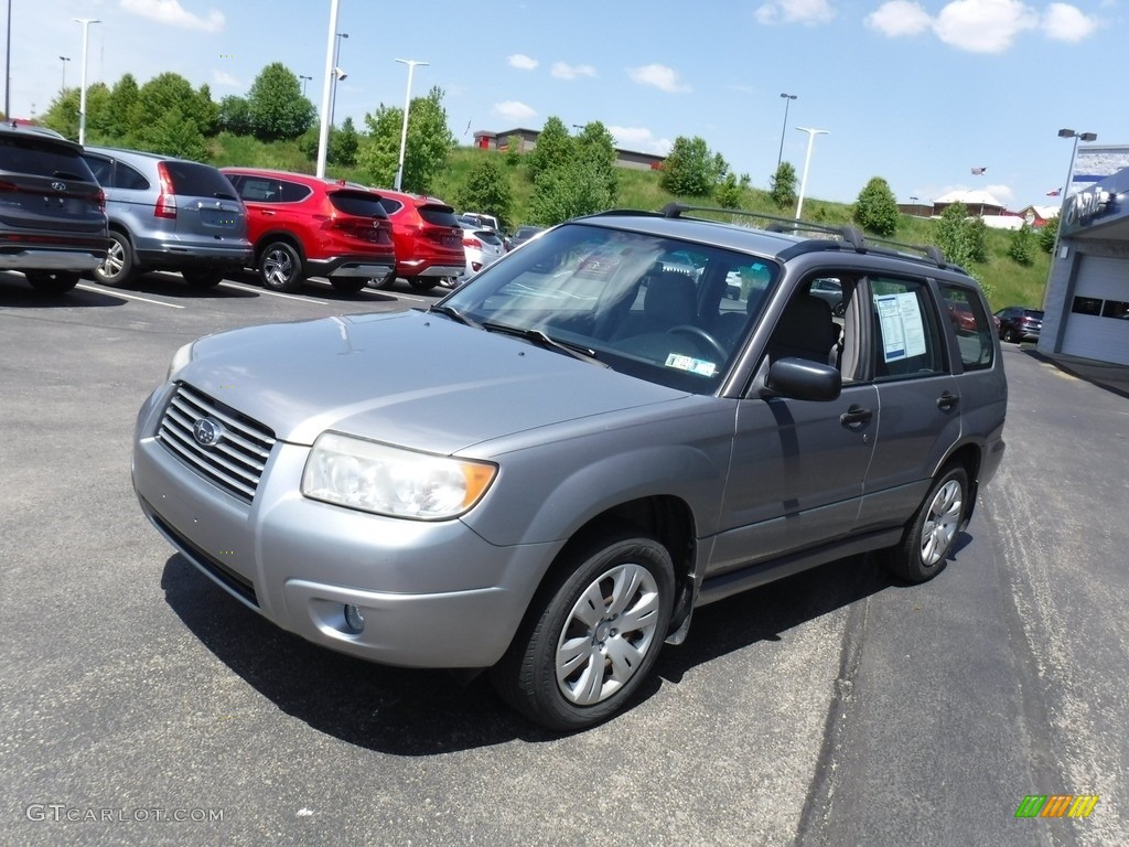 2008 Forester 2.5 X - Steel Silver Metallic / Graphite Gray photo #6