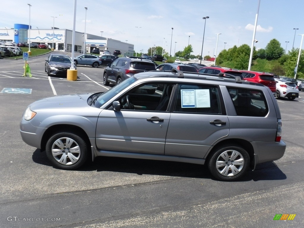 2008 Forester 2.5 X - Steel Silver Metallic / Graphite Gray photo #7