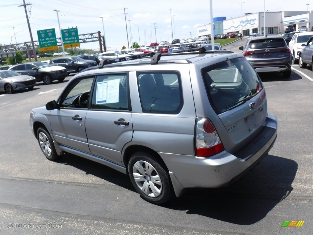 2008 Forester 2.5 X - Steel Silver Metallic / Graphite Gray photo #8