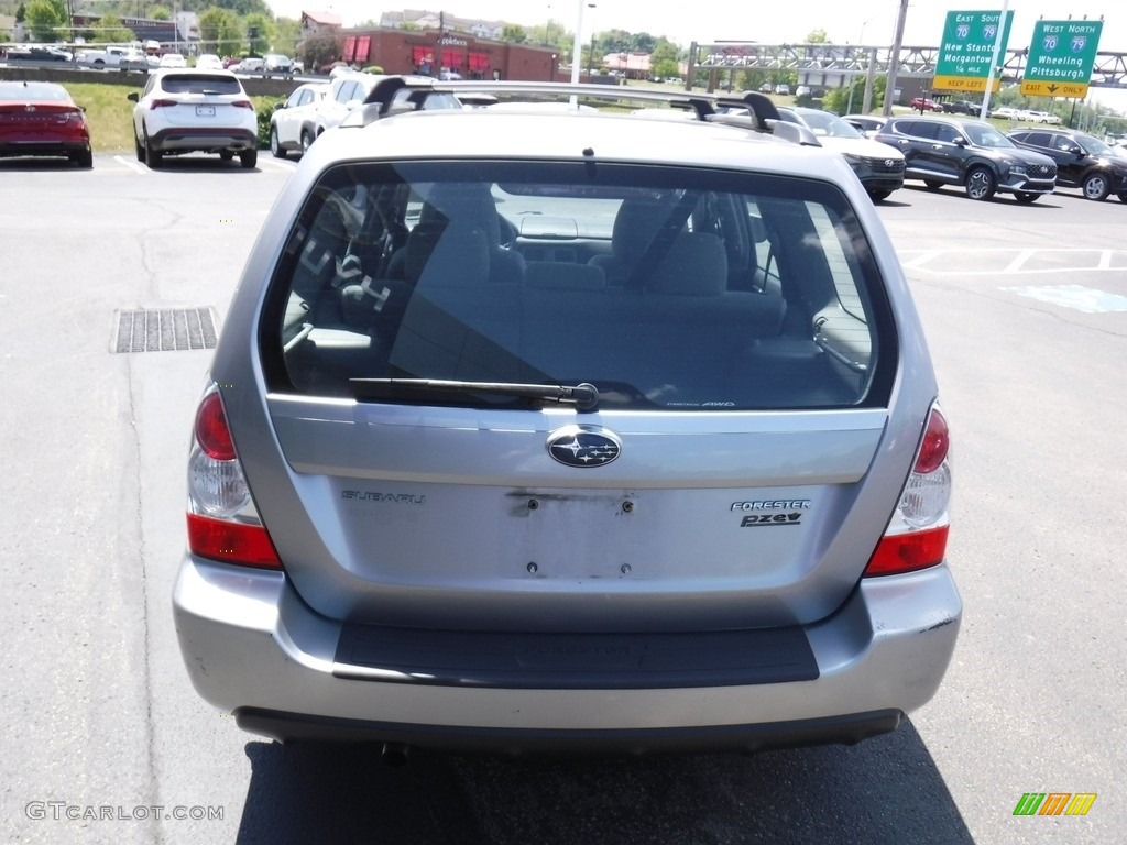 2008 Forester 2.5 X - Steel Silver Metallic / Graphite Gray photo #9