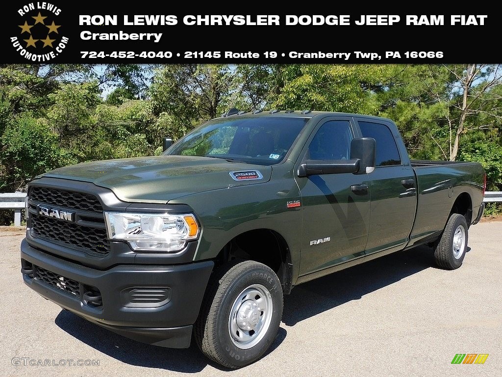 2021 2500 Tradesman Crew Cab 4x4 - Olive Green Pearl / Black/Diesel Gray photo #1