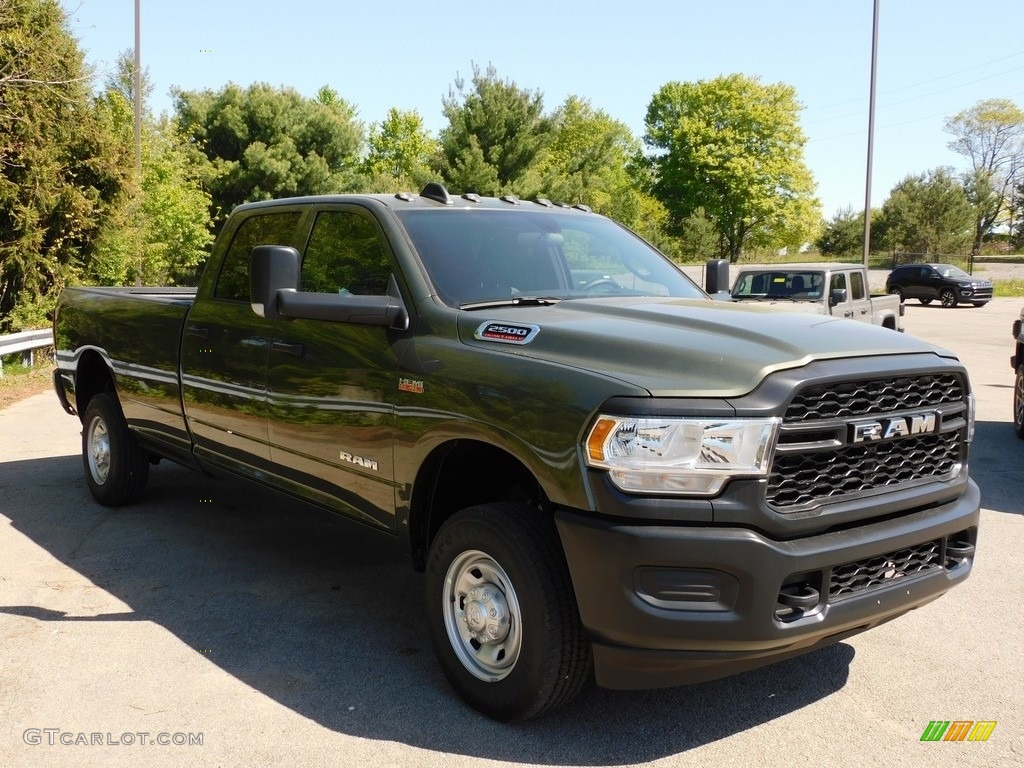 2021 2500 Tradesman Crew Cab 4x4 - Olive Green Pearl / Black/Diesel Gray photo #3