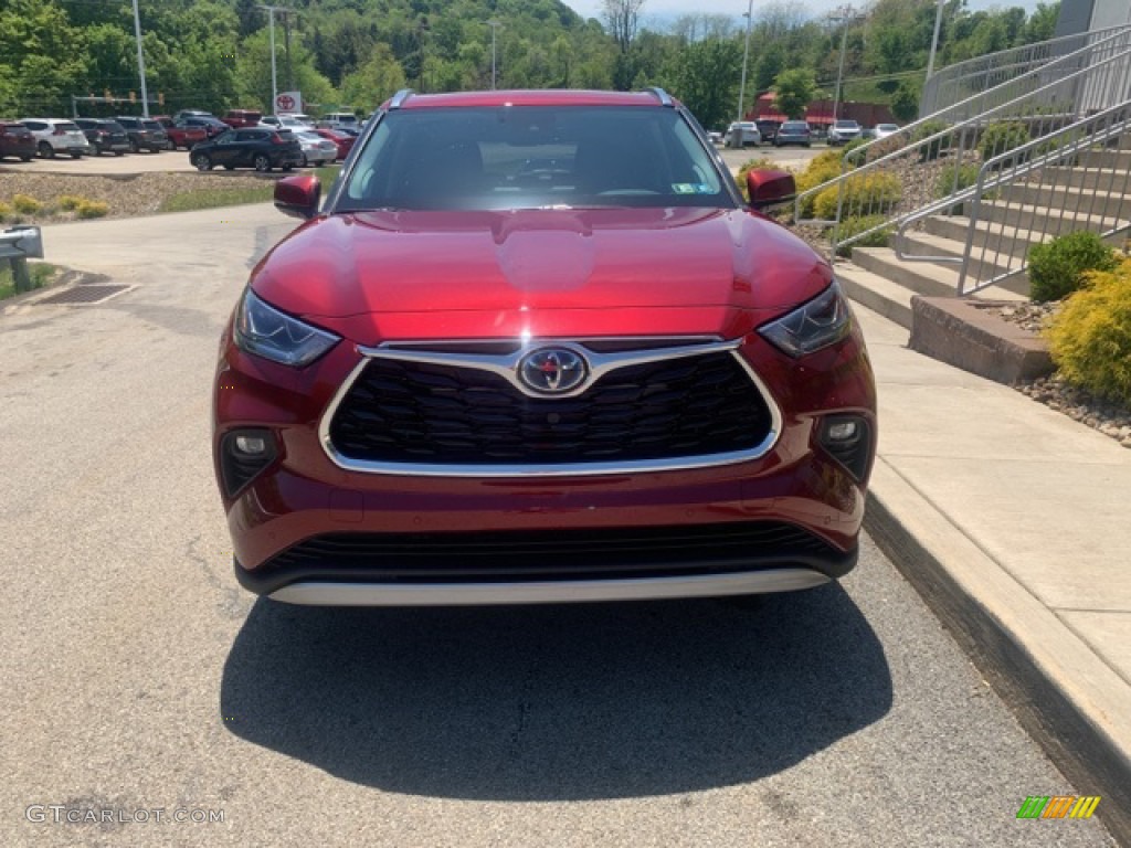 2021 Highlander Hybrid Platinum AWD - Ruby Flare Pearl / Black photo #5