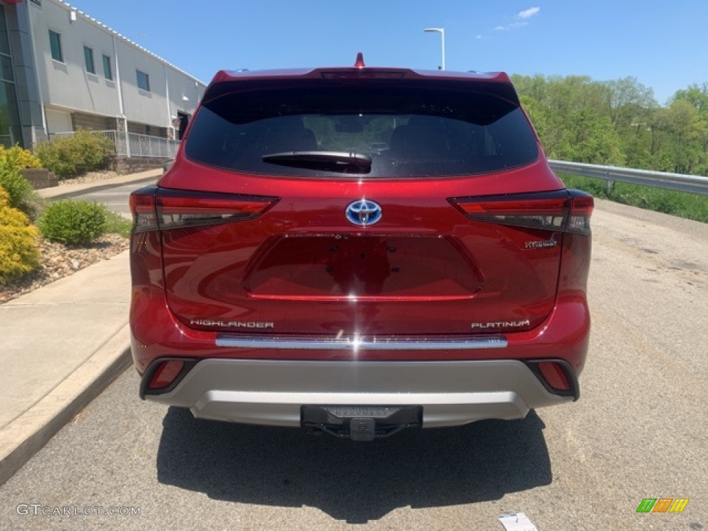 2021 Highlander Hybrid Platinum AWD - Ruby Flare Pearl / Black photo #15