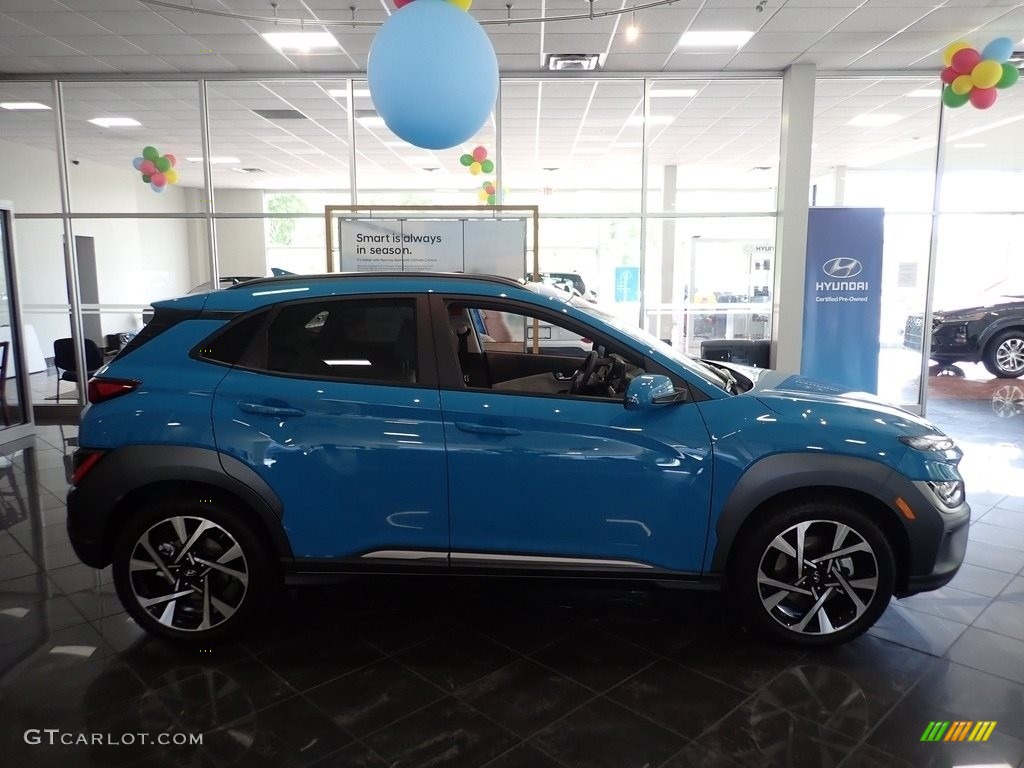 2022 Kona Limited AWD - Teal Isle / Gray/Black photo #1