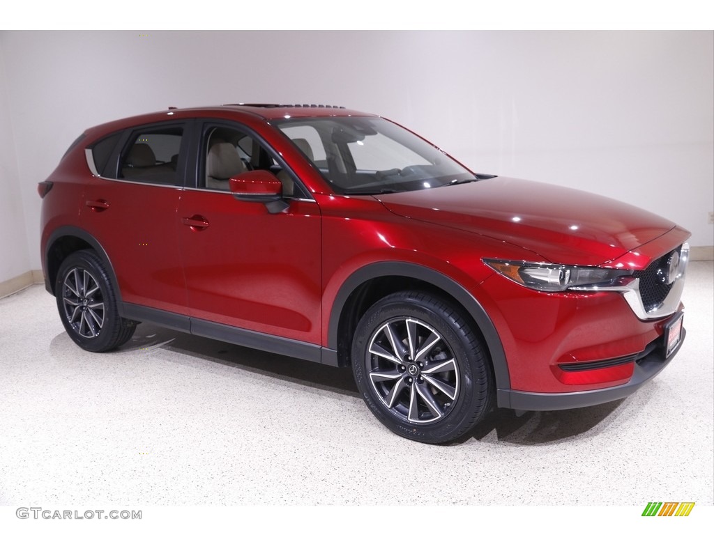 2018 CX-5 Touring AWD - Soul Red Crystal Metallic / Parchment photo #1