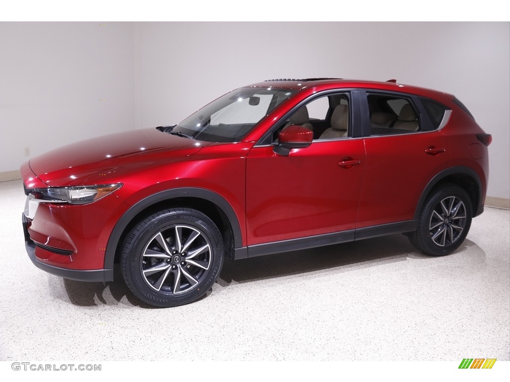 2018 CX-5 Touring AWD - Soul Red Crystal Metallic / Parchment photo #3