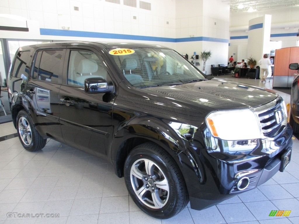 Crystal Black Pearl 2015 Honda Pilot SE 4WD Exterior Photo #141998280