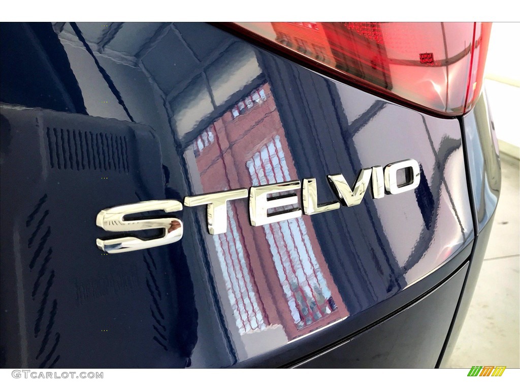 2018 Stelvio Ti Sport AWD - Montecarlo Blue Metallic / Black/Black photo #7