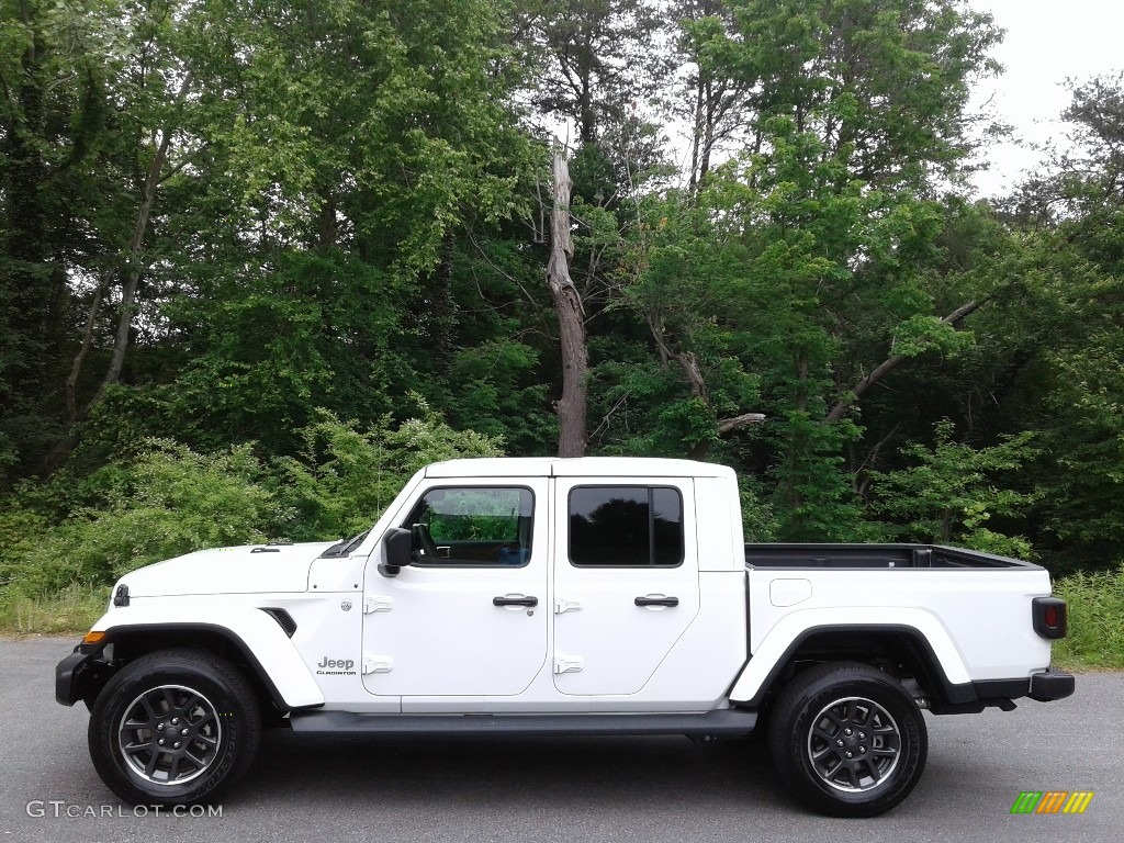 2021 Gladiator Overland 4x4 - Bright White / Black photo #1