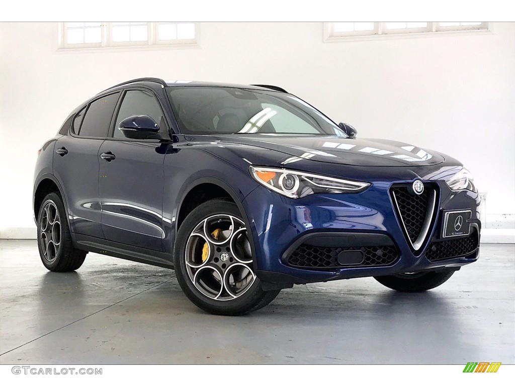 Montecarlo Blue Metallic 2018 Alfa Romeo Stelvio Ti Sport AWD Exterior Photo #141999741