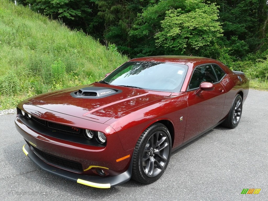 Octane Red Pearl 2021 Dodge Challenger R/T Scat Pack Shaker Exterior Photo #142000758