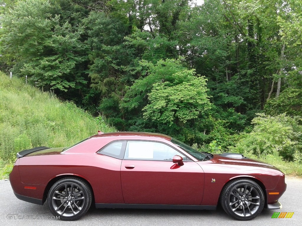 Octane Red Pearl 2021 Dodge Challenger R/T Scat Pack Shaker Exterior Photo #142000836