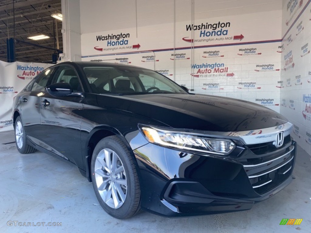 2021 Accord LX - Crystal Black Pearl / Black photo #1