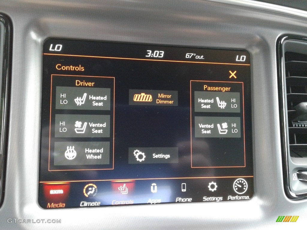 2021 Dodge Challenger R/T Scat Pack Shaker Controls Photo #142001247