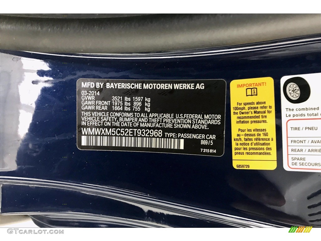 2014 Cooper Hardtop - Deep Blue Metallic / Carbon Black photo #32