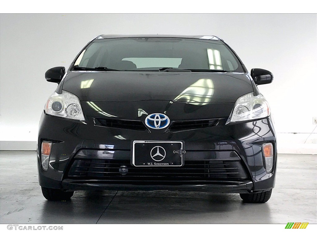 2014 Prius Five Hybrid - Black / Misty Gray photo #2