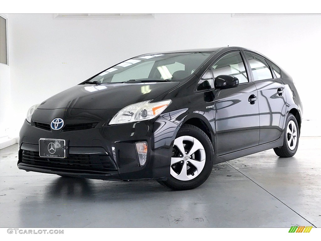 2014 Prius Five Hybrid - Black / Misty Gray photo #12