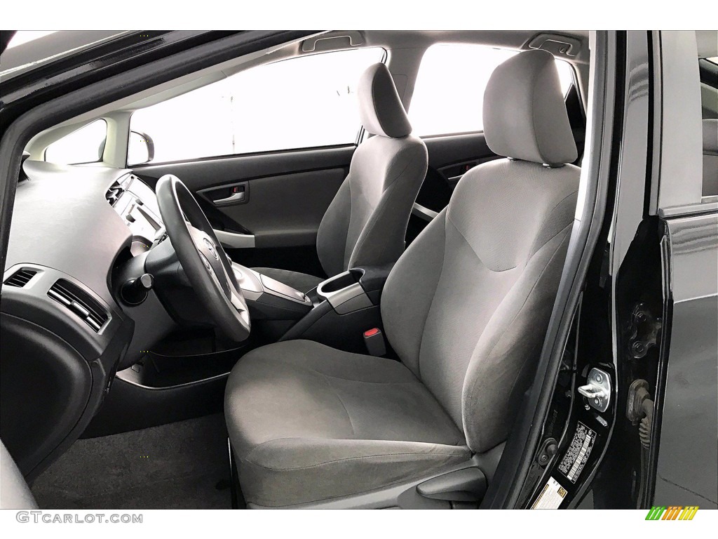2014 Prius Five Hybrid - Black / Misty Gray photo #18