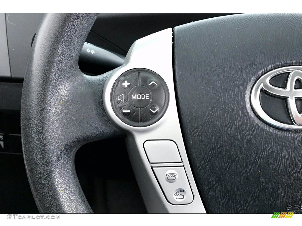 2014 Prius Five Hybrid - Black / Misty Gray photo #21