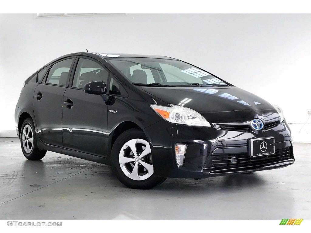 2014 Prius Five Hybrid - Black / Misty Gray photo #33