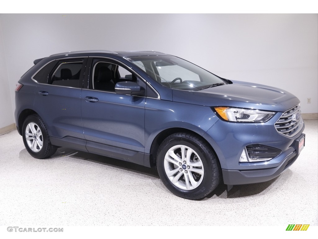 2019 Edge SEL AWD - Blue Metallic / Ebony photo #1