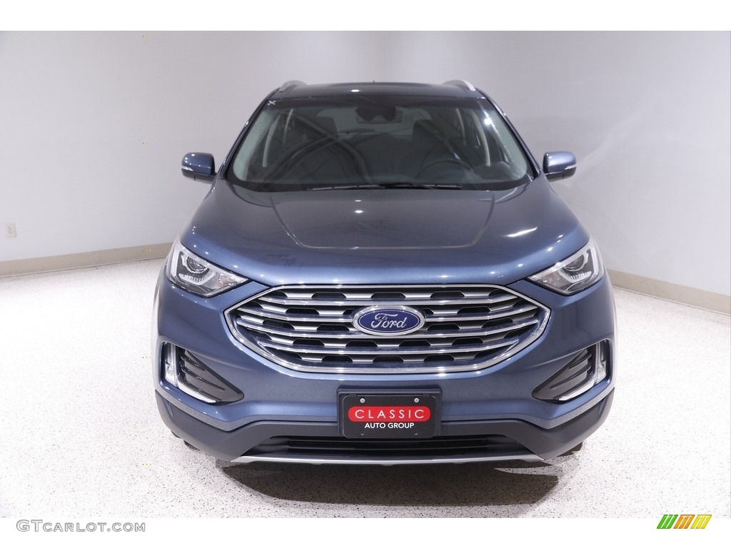 2019 Edge SEL AWD - Blue Metallic / Ebony photo #2