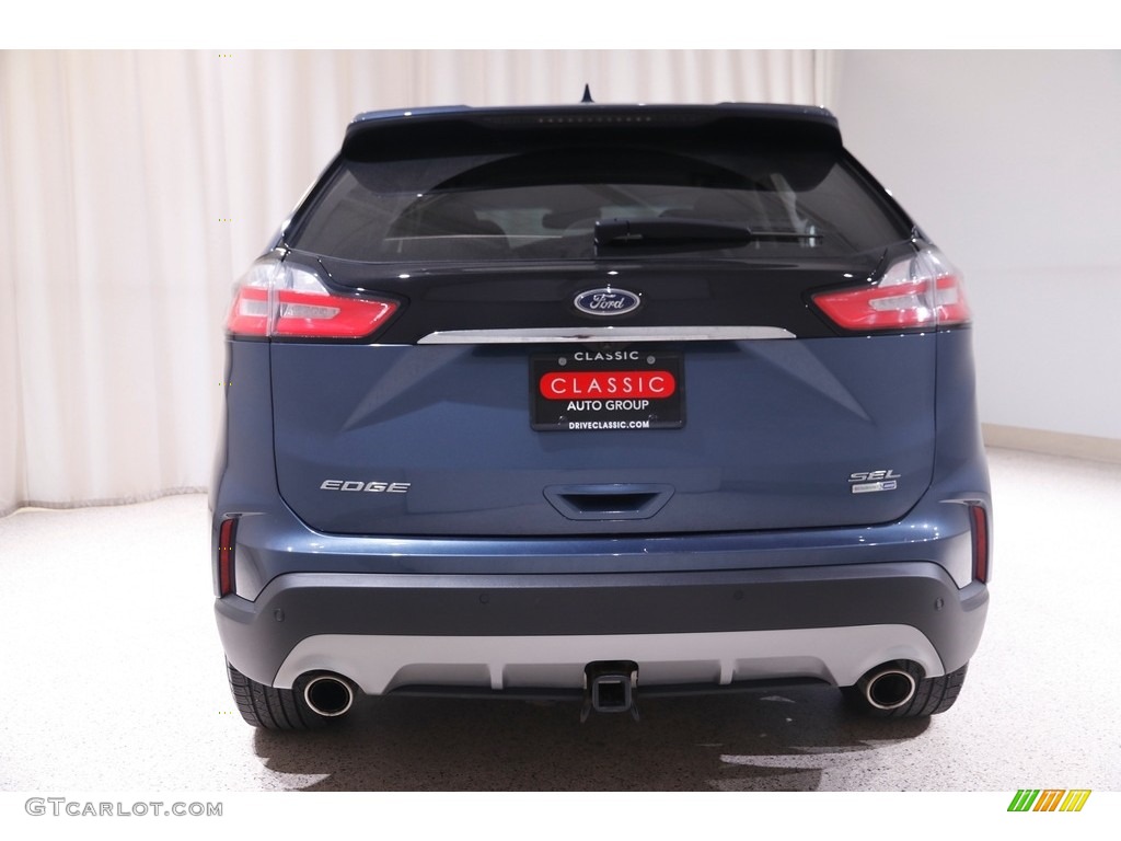 2019 Edge SEL AWD - Blue Metallic / Ebony photo #16