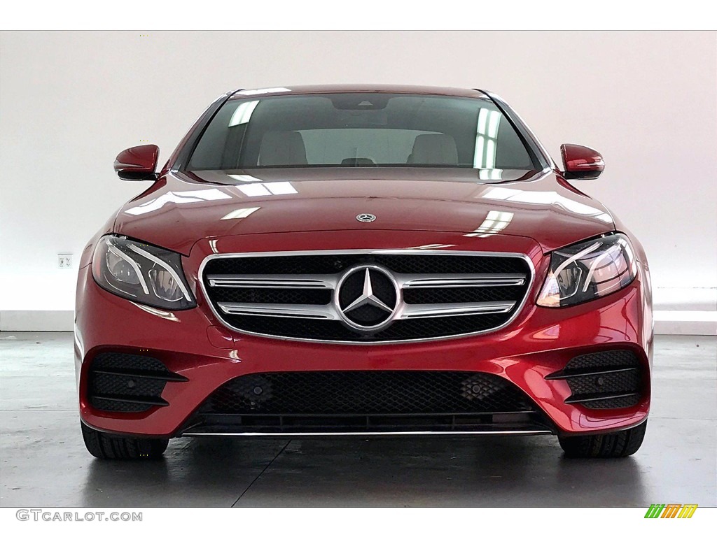 designo Cardinal Red Metallic 2018 Mercedes-Benz E 300 Sedan Exterior Photo #142003830