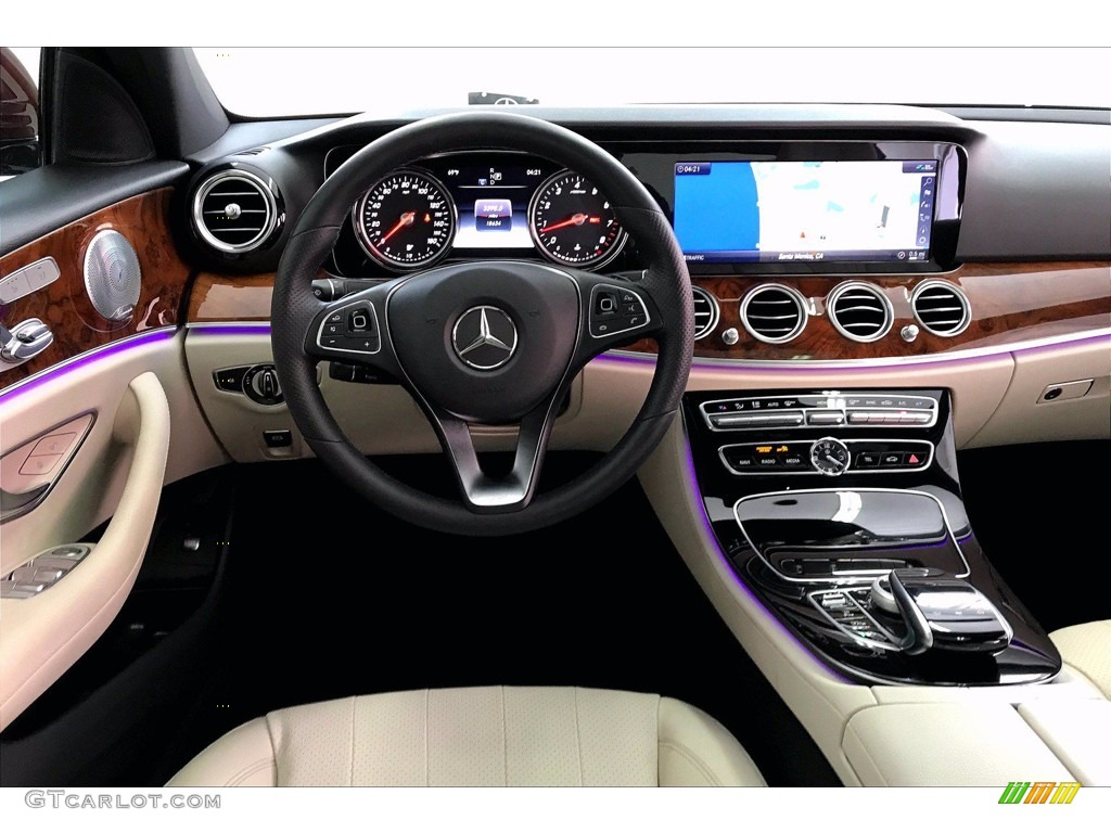 2018 Mercedes-Benz E 300 Sedan Macchiato Beige/Black Dashboard Photo #142003869