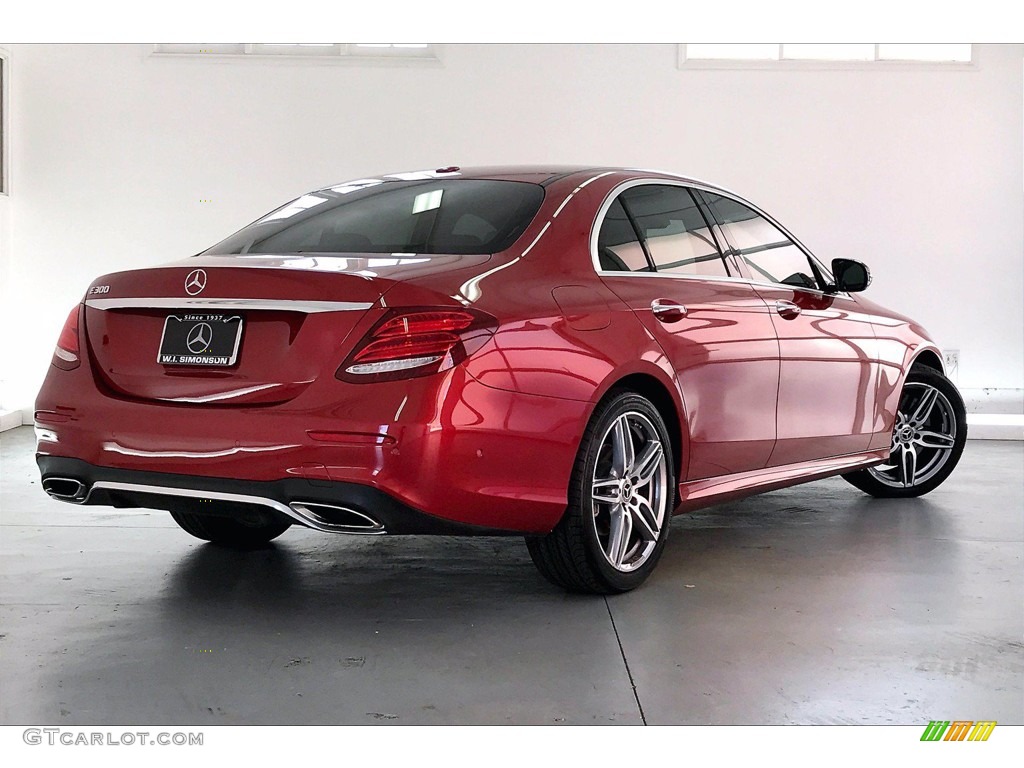 2018 E 300 Sedan - designo Cardinal Red Metallic / Macchiato Beige/Black photo #13