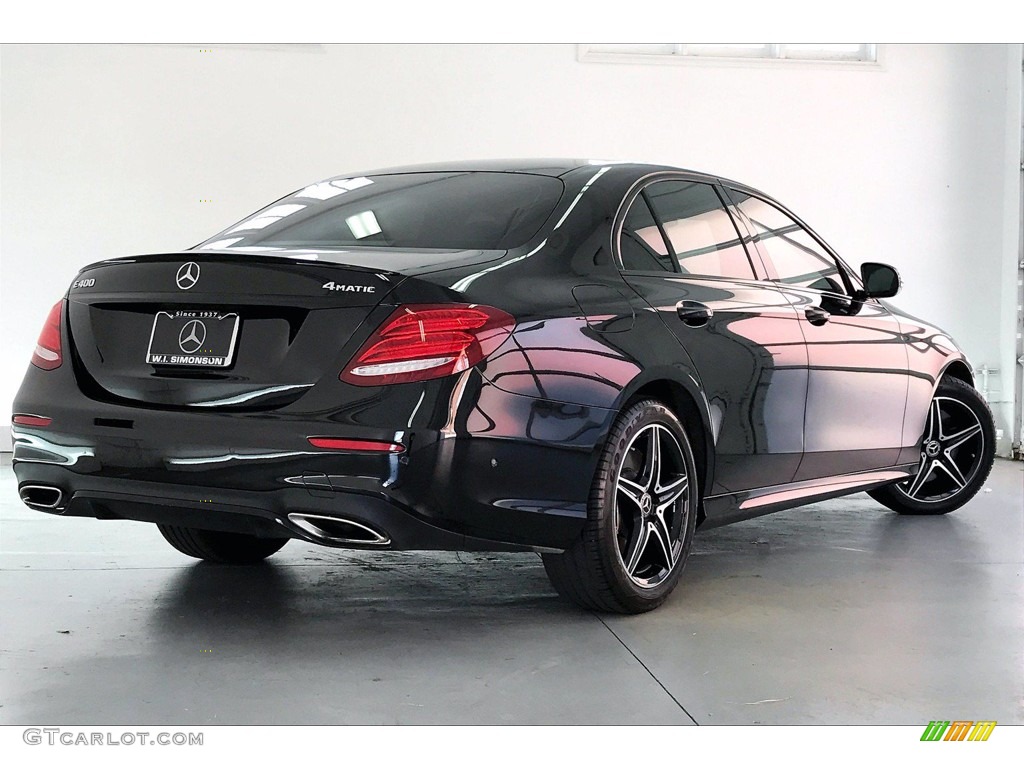 2018 E 400 4Matic Sedan - Black / Black photo #13