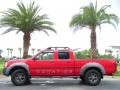 2002 Aztec Red Nissan Frontier XE Crew Cab  photo #1