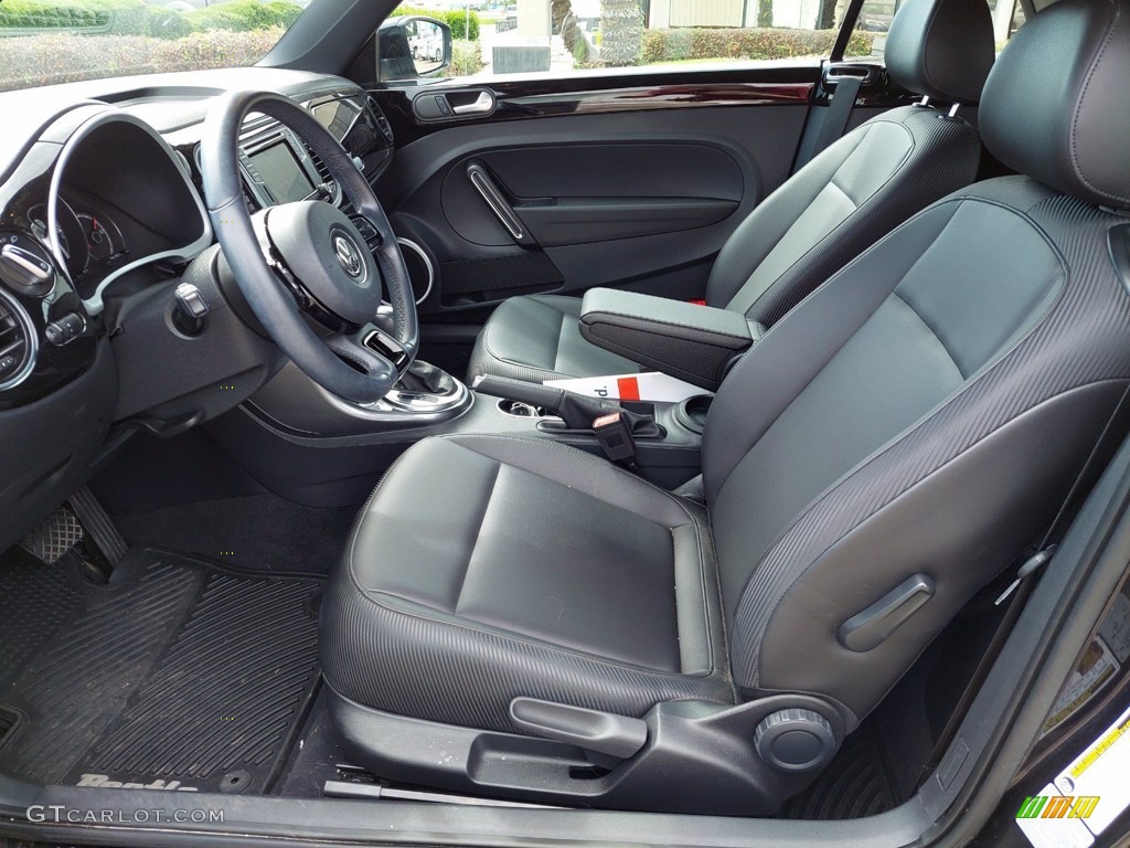 Titan Black Interior 2017 Volkswagen Beetle 1.8T SEL Convertible Photo #142004667
