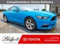 2017 Grabber Blue Ford Mustang V6 Coupe #141991325