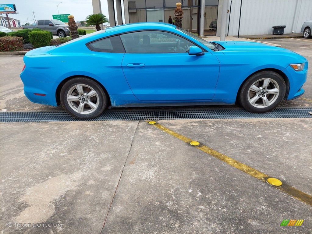 2017 Mustang V6 Coupe - Grabber Blue / Ebony photo #10