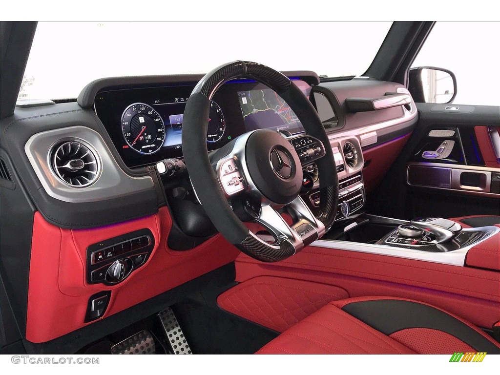 2021 Mercedes-Benz G 63 AMG designo Classic Red/Black Dashboard Photo #142005963